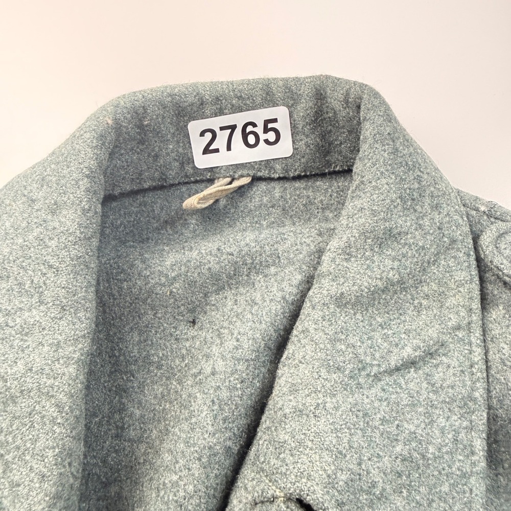 Vintage Swiss Military Wool Field Jacket Gray Green Cross Buttons Size 40 II/48 - Picture 14 of 17
